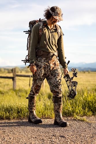 First Lite Men's Kiln Quarter-Zip - Merino Wool Midweight Camo Hunting Base Layer 5