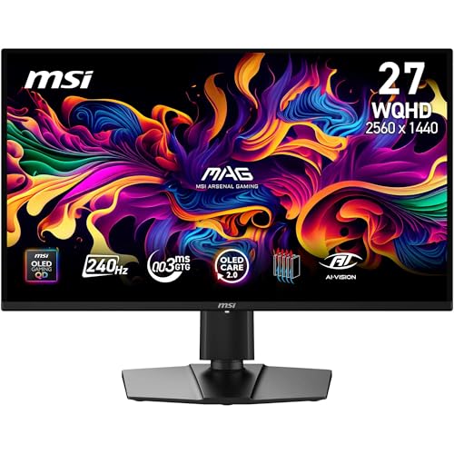 msi MAG 274QPA QD-OLED X24 Monitor Gaming 27' WQHD -Quantum Dot...