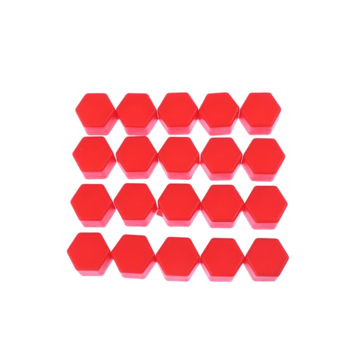 Cabilock 20pcs Red Wheel Lug Nut Covers Bolts Protect Caps Durable Wheel Nut Covers and Corrosion Protection