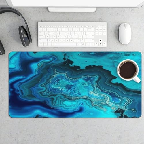 Pad Mouse Grande Rubber Azul Turquesa 30x60cm miniatura 5