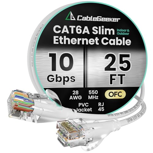 Câble Ethernet fin CAT6A idéal pour le streaming à la maison et le gaming sans latence