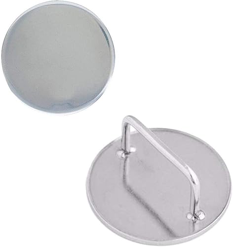 Conchos de lazo de brida roseta plateada de 1 pulgada, paquete de 2