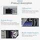 Hikity Autoradio Bluetooth Autoradio 1Din mit 4,1 Zoll TFT Digital Bildschirm mit Bluetooth Freisprecheinrichtung FM USB AUX TF SWC Rückfahrkamera