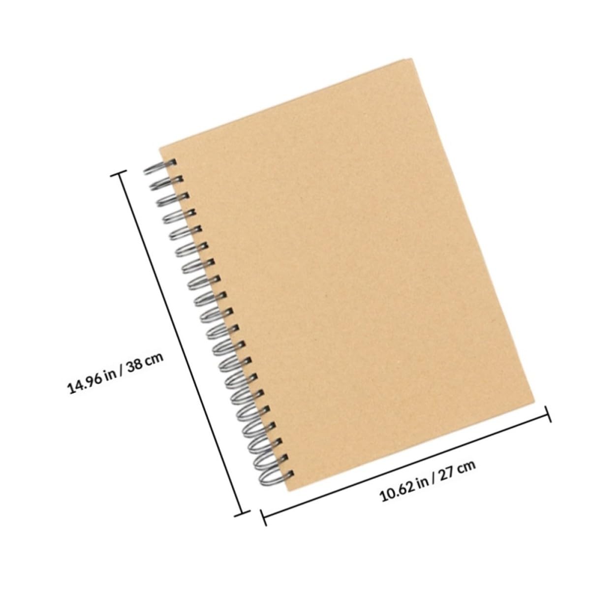 Uonlytech Cuaderno de Bocetos para Dibujo y Escritura Creativa Páginas en Blanco de Papel Abre Plano, Adecuado para Artistas y Estudiantes