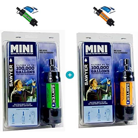 SAWYER Mini PointONE Wasserfilter Outdoor Notversorgung enfernt 100% Mikroplastik und 99,99999%* Aller Bakterien Cover