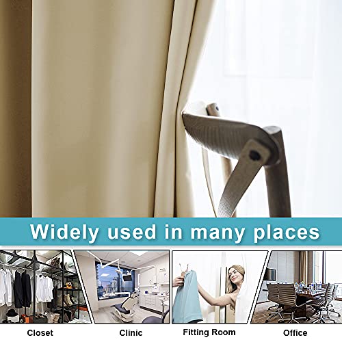 Image of RYB HOME Room Divider Curtains - Privacy Space Wall Divider Screens Noise Reduce Blackout Window Curtains for Living Room Bedroom Door Doorway Apartment, 1 Panel, Cream Beige, 60 Wide x 108 Long
