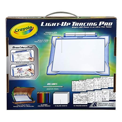 Coloring Board Light-up Tracing Pad Blue, for Kids, Toys for Boys Crayola