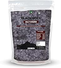 NatureOnus Whole Natural Himalayan Black Rock Salt Crystals 1kg | Kala Namak Whole | Black Salt Chunks | Kala Loon Chunks | | Non-Iodized for Weight Loss | No added colour & preservatives