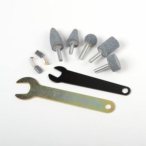 Miniatura 3 de ATE Pro. USA - Amoladora eléctrica de 1/4", con interruptor AC/DC, ligera, manejable, 25,000 RPM, piedras de molienda incluidas