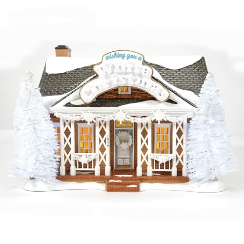 Edificio Iluminado Department 56 Snow Village de Cerámica Coleccionable 5
