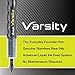 Pilot, Precise Varsity Pre-Filled Fountain Pens, Medium Point 1 mm Stainless Steel Nib, Black, 6-Pack