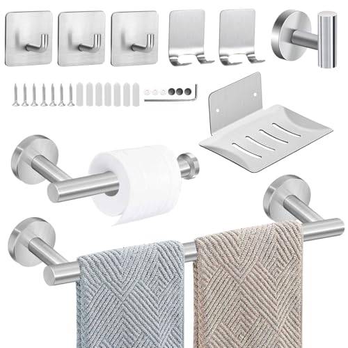 Opiniones de Baños capri monterrey para comprar hoy. 46 CASAMIEL 9 Piezas Juego de Accesorios de Baño, 40 cm Toallero para Baño de Acero Inoxidable, 4 Ganchos para Toallas, Portarrollos de Papel, Jabonera, 2 Ganchos Adhesivos para...