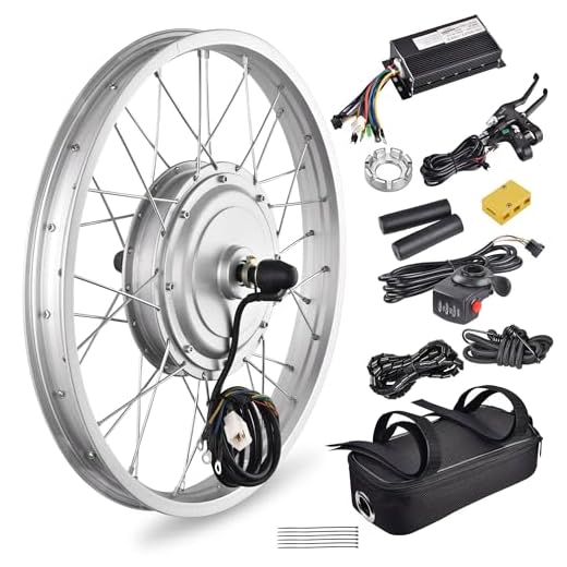AW 20" Electric Bicycle Front Wheel Conversion Kit E-Bike 36V 750W Motor for 20" x 1.75"-2.1" Tire