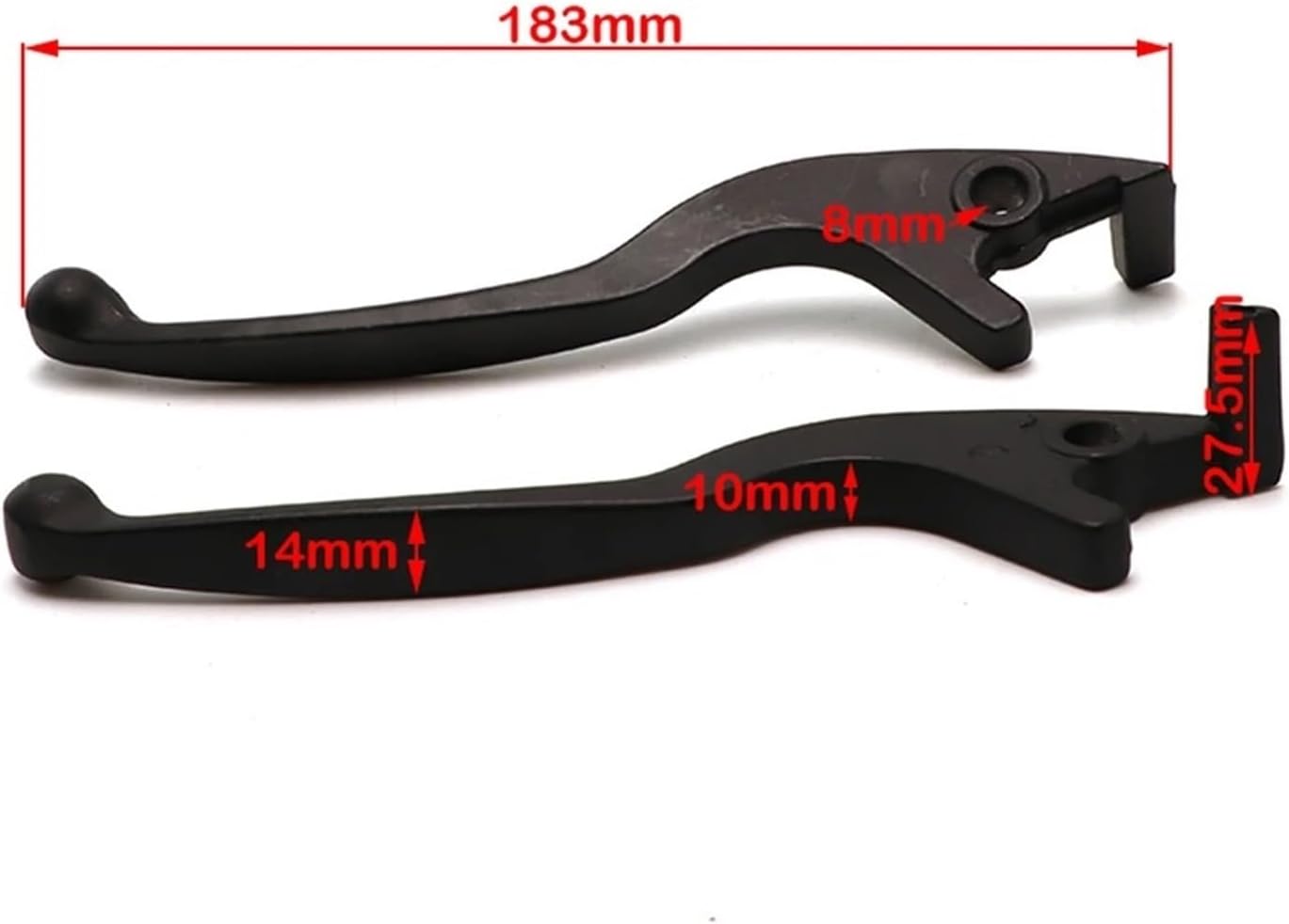 オートバイのクラッチレバー 1個 ブラック 油圧ブレーキハンドルレバー 左/右側 中国製 用のスクーター QJ 用のKeeway 用