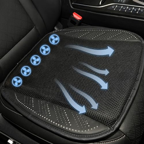 Coussin de siège auto aéré réglable avec ventilateurs pour confort conducteur