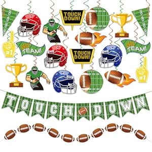 34Pcs Football Party Decorations Su...
