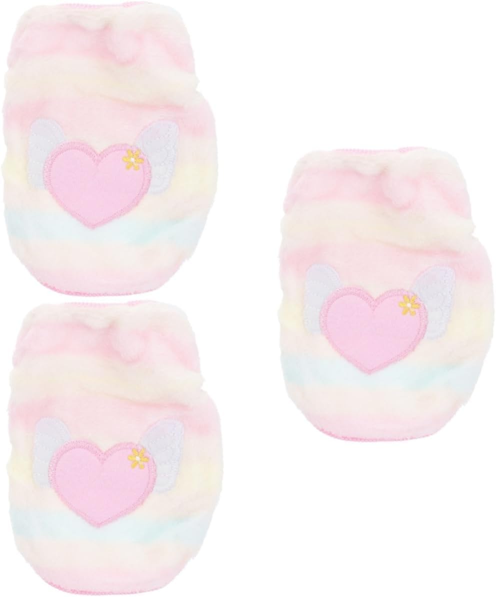 YARNOW 3pcs Dog Costume Small Dog Vest Cartoon Pet Outfit Warm Flannel Clothes Xmas Outfit for Angel