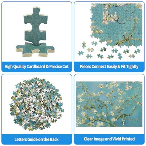 Puzzle Micro Rompecabezas de 1000 Piezas - Flor de Almendro por Van Gogh Puzzles miniatura 2