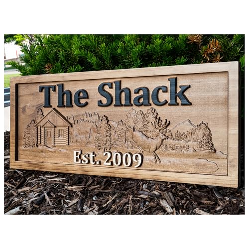 Personalized Cabin Sign | Custom Wood | Rustic Cabin Decor