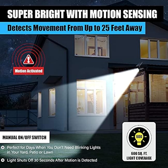 Bell+Howell Bionic Spotlight LED Solar Outdoor Lights Landscape Lighting