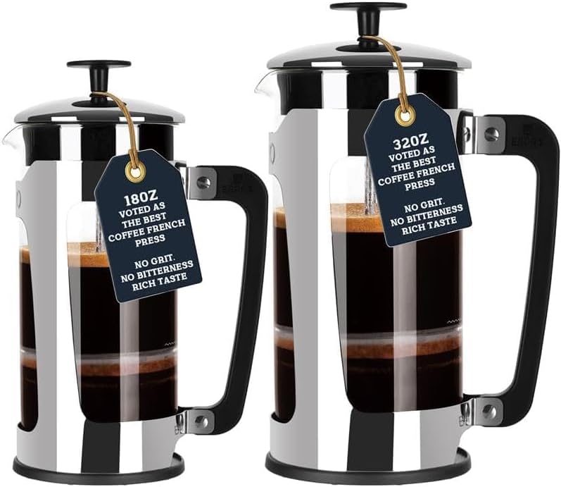 Miniatura 4 de Espro cafetera con prensa P5  32 onzas, de vidrio y acero inoxidable, FFP, Empaque original, 18 onza, VidrioAcero inoxidable