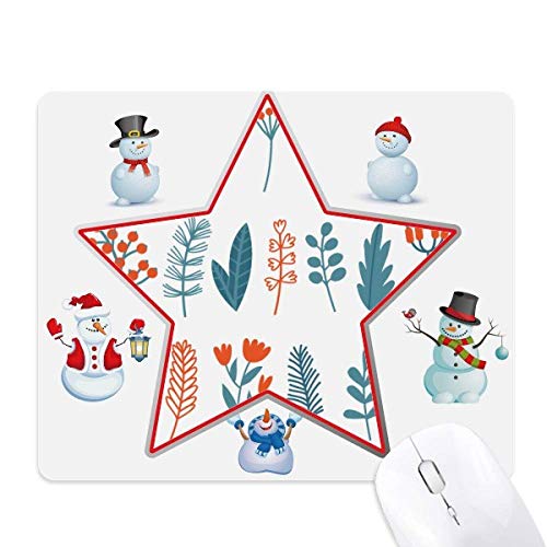 Tapis de souris illustration Noël coloré avec étoile tapis de bureau original