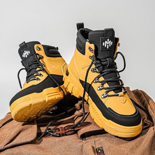 Men's Ankle Hiking Boots - Waterproof Casual Walking Boots - Lightweight outdoor Boots for Men4