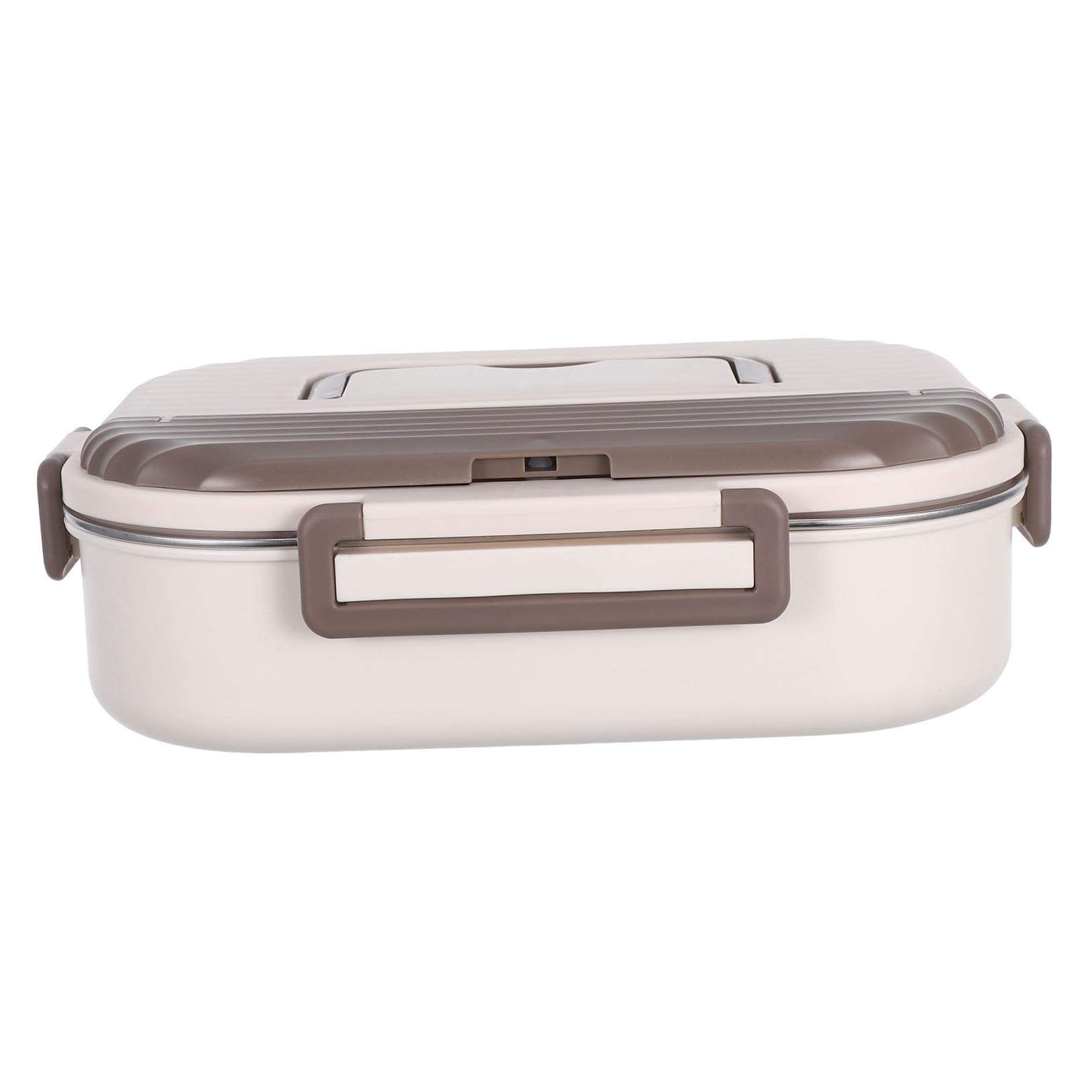 Boîte à Déjeuner Inox Compartiments Hermétique Anti-fuite Double Récipient Compartimenté pour Repas Travail École et Réutilisable