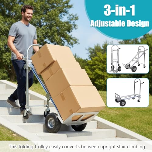 Carretilla plegable industrial de aluminio 550 lbs miniatura 3