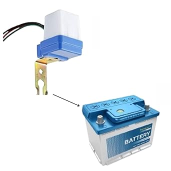 12Volt DC Battery Operated Auto Day/Night On-Off Photocell Sensor Switch For Lights, Water Proof, LDR Sensor Switch For Garden, Outdoor Home Lights (1)