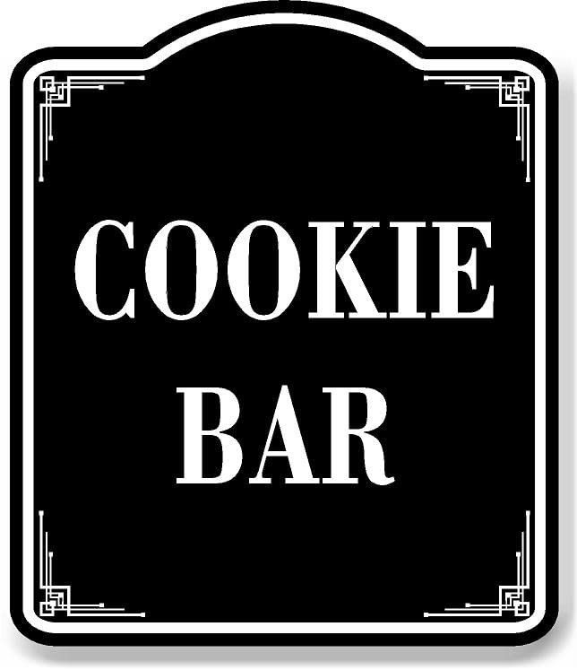 Cookie Bar BLACK Aluminum Composite Sign, 15"x18"