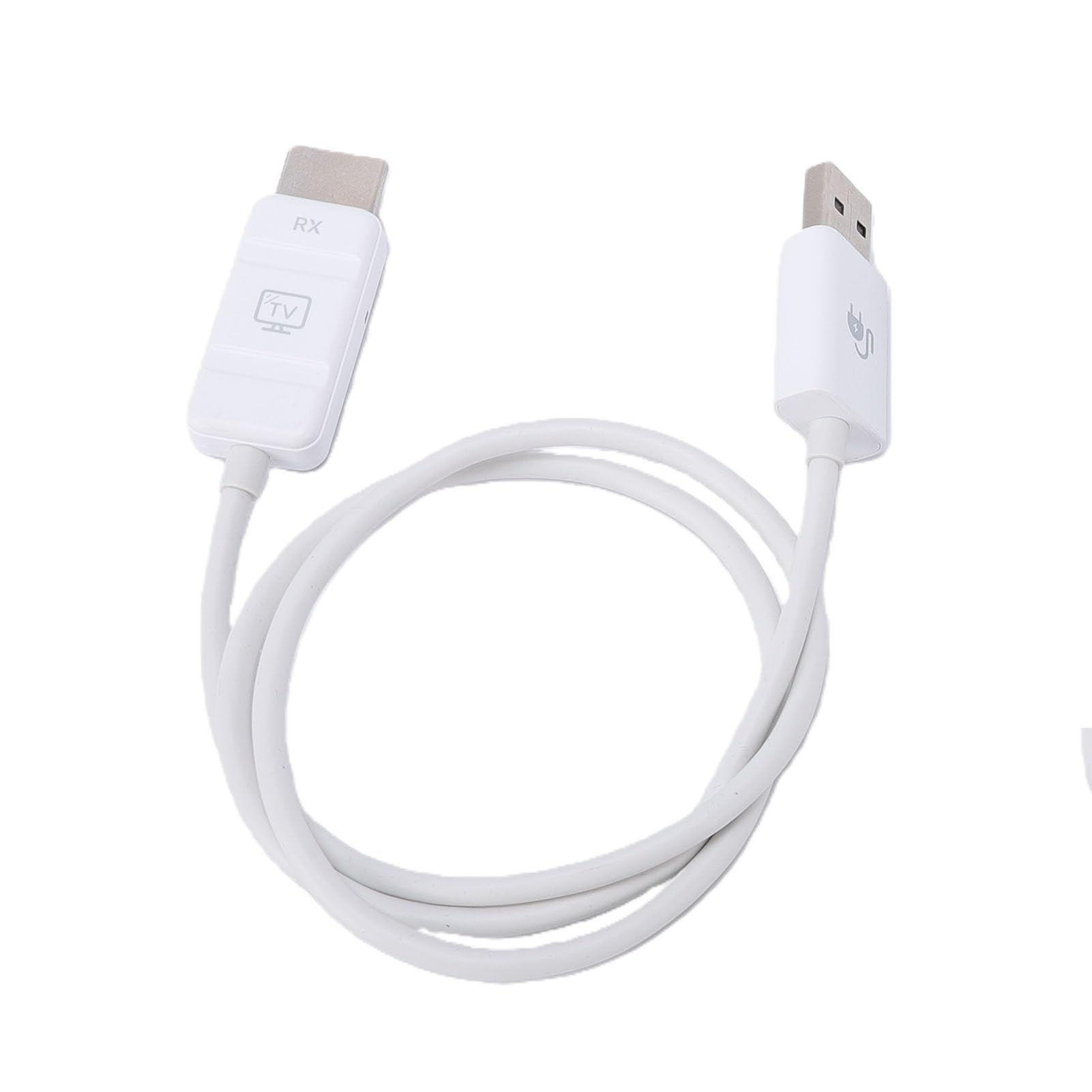 Annadue Kit Extender Wireless, Adattatore Mirroring Schermo Wireless 1080P Dongle Display con Sincronizzazione Video con Portata 50M, per PC Laptop Proiettore