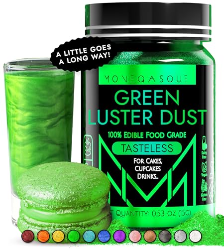 MONÉGASQUE Green Edible Glitter for Drinks 15g –...