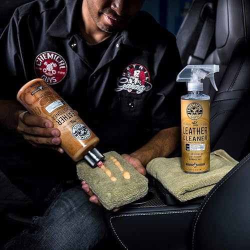 Chemical Guys Complete Leather Cleaner and Conditioner Detailing Kit with Total Interior, for Cars, Home, Office, and More (Works on Natural, Faux Leather and More) 9 Items - HOL412 - Image 6