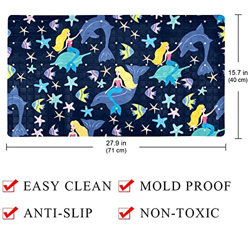 Tapis de bain antidérapant lavable machine à trous de drainage - 5