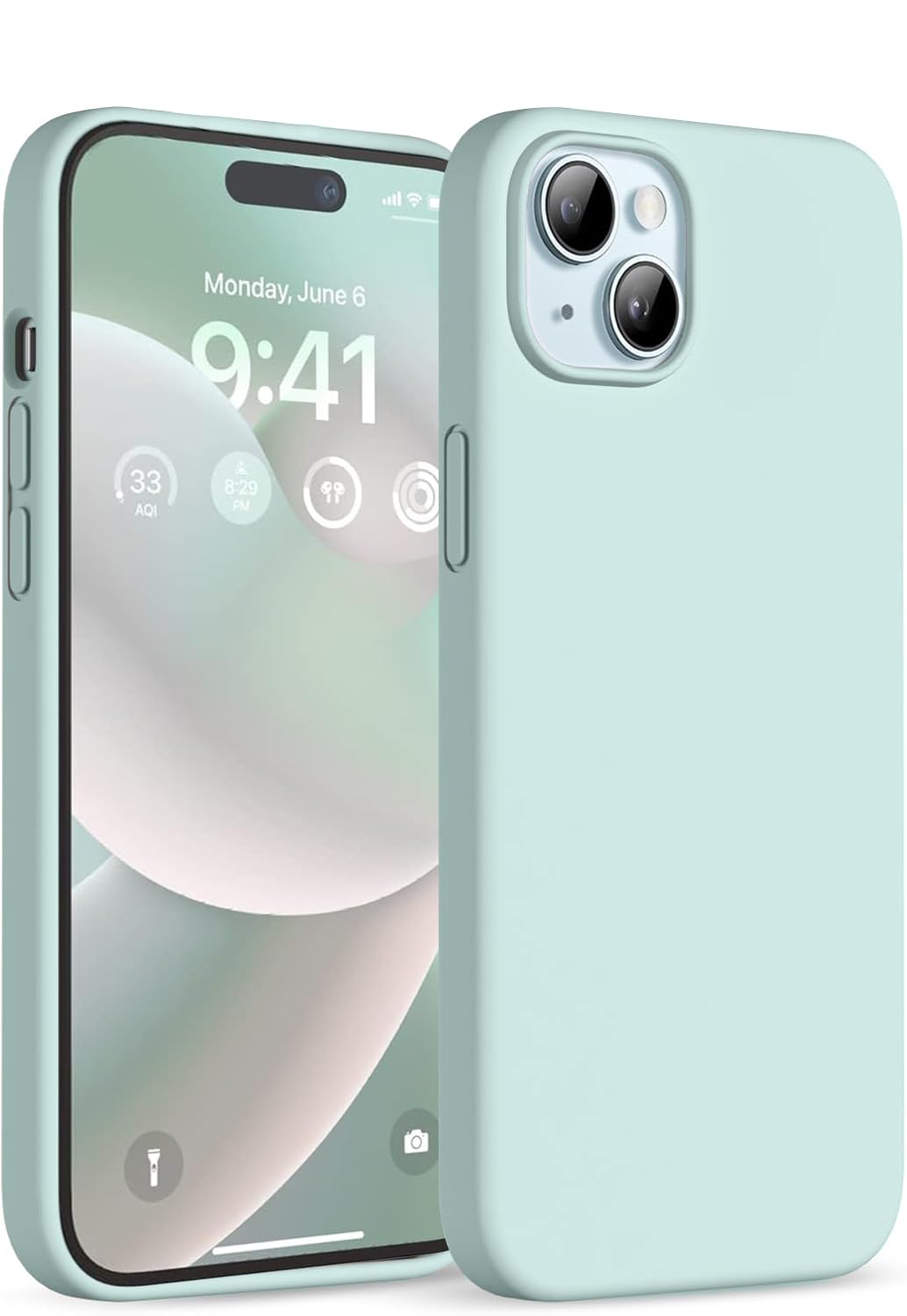DIZORO Compatible for iPhone 15 Plus Case 6.7, Slim Liquid Silicone 3 Layers Full Covered Soft Gel Rubber Phone Case Protective Cover 6.7 Inch (Mint Green) DIZORO Compatible for iPhone 15 Plus Case 6.7, Slim Liquid Silicone 3 Layers Full Covered Soft Gel Rubber Phone Case Protective Cover 6.7 Inch (Mint Green)
