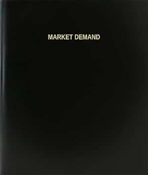BookFactory Market Demand Log Book/Journal/Logbook - 120 Page, 8.5x11, Black Hardbound XLog-120-7CS-A-L-BlackMarket Demand Log Book