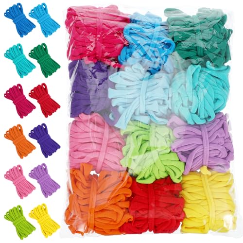 600 Pcs Loom Loops Pastel Weaving Loom Loops Potholder Colorful Loops Elastic Weaving Loops Craft Flexible Loom DIY Kit Colorful Weaving Crafts for Kids Adults DIY Crafts Supplies
