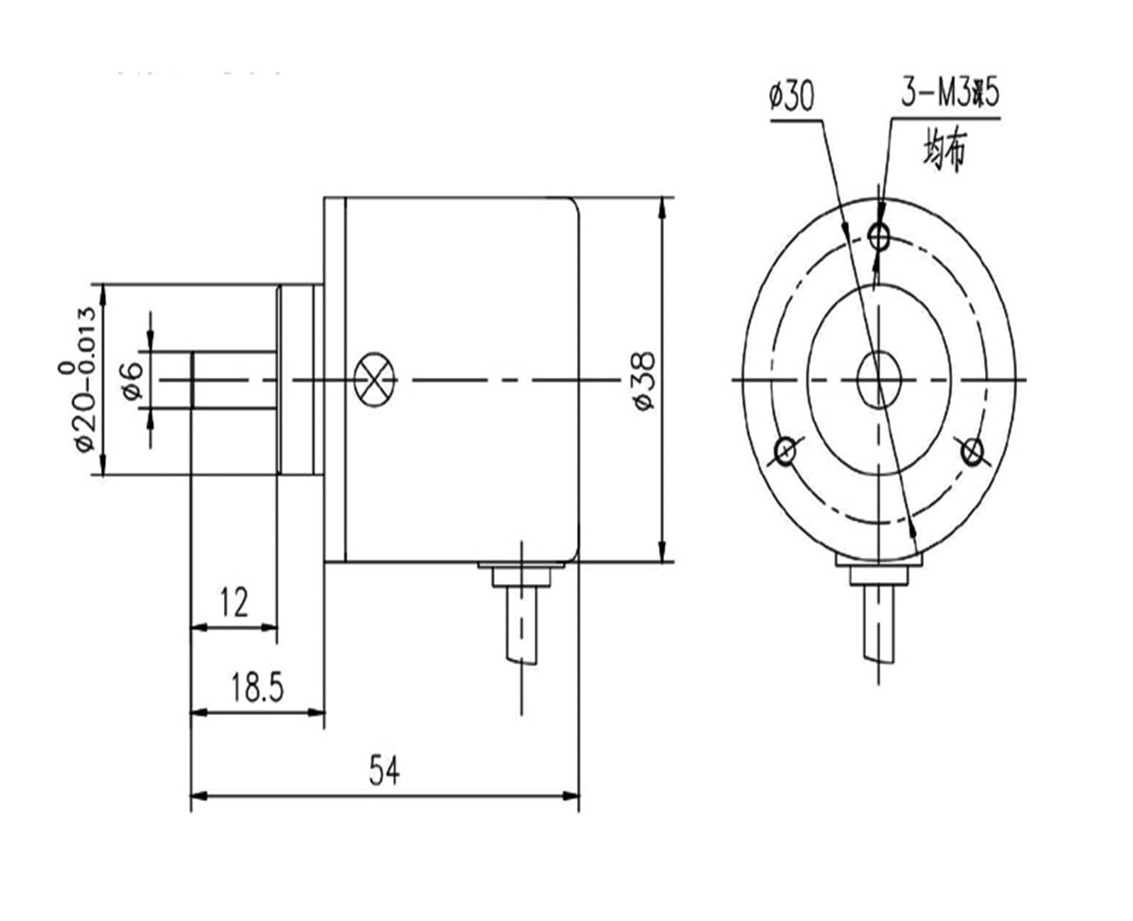 Winkelsensor Multiturn-Winkelgeber Analogausgang Winkelmessung(0-12240 Purple)