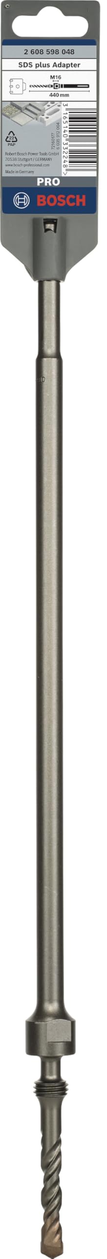 Bosch Accessories 2608598048 Porte-outil SDS-plus pour couronnes-trépans avec filetage M 16 Longueur 440 mm Gris