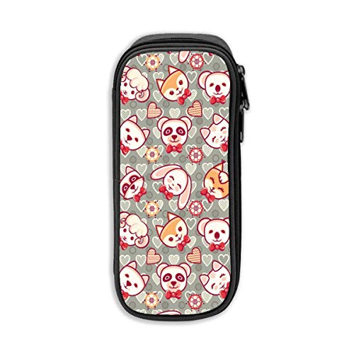 Preisvergleich Produktbild Niedliches Haustier-Federmäppchen mit großem Fassungsvermögen, für Schüler, Schreibwaren, Aufbewahrungstasche, Kosmetika