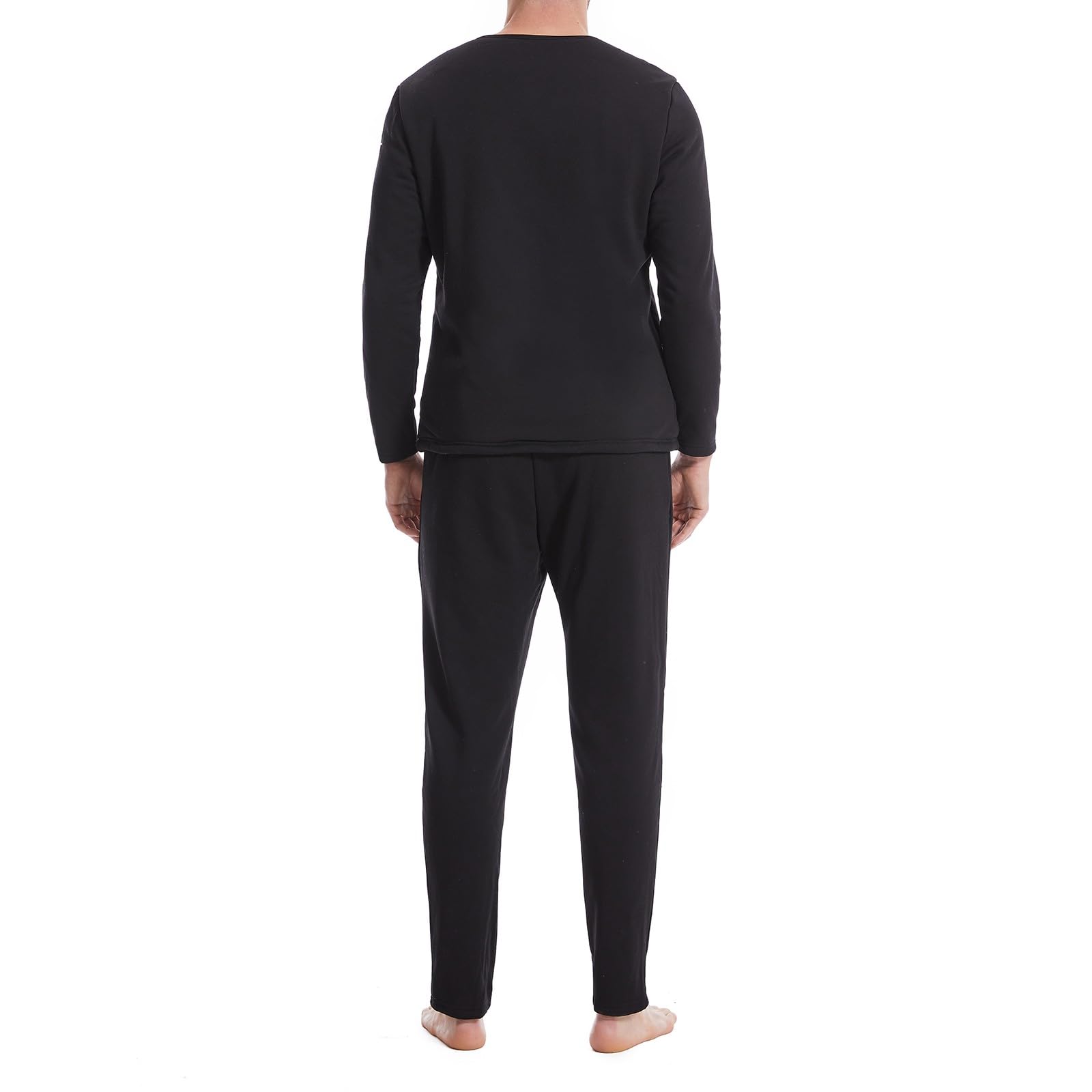 Skianzug Herren 2 Teilig Set Thermo Unterhose Langarm Thermowäsche Set Atmungsaktiv Thermo Unterwäsche Warme Thermounterwäsche Thermounterhose für Männer Thermo Leggings Wärme Kompressionshose