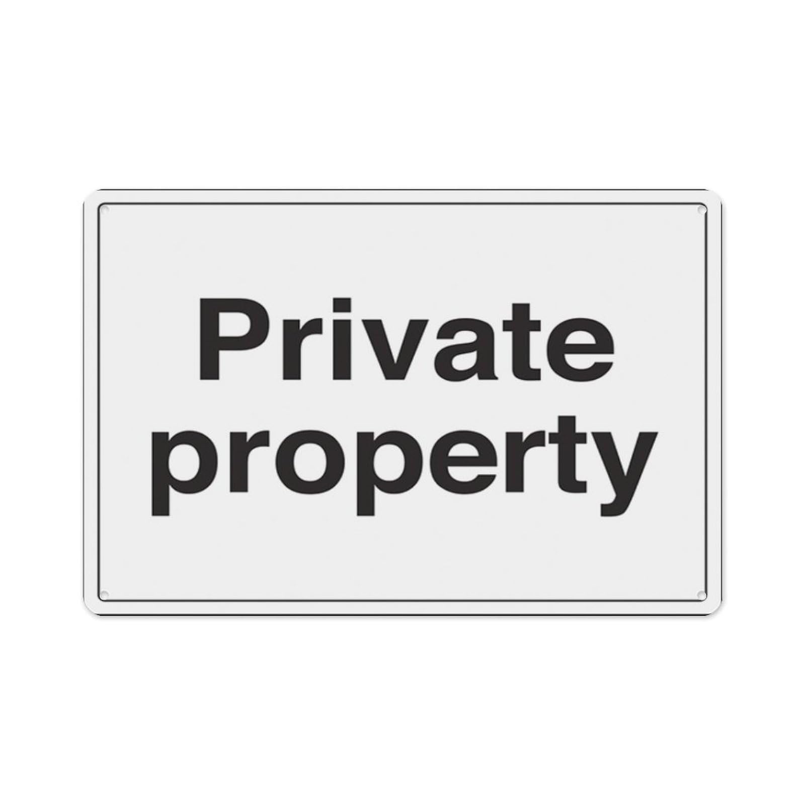 peiyeety Private Property Aluminum Tin Warning Signs For Home Outdoor Garden 12X16 Inches