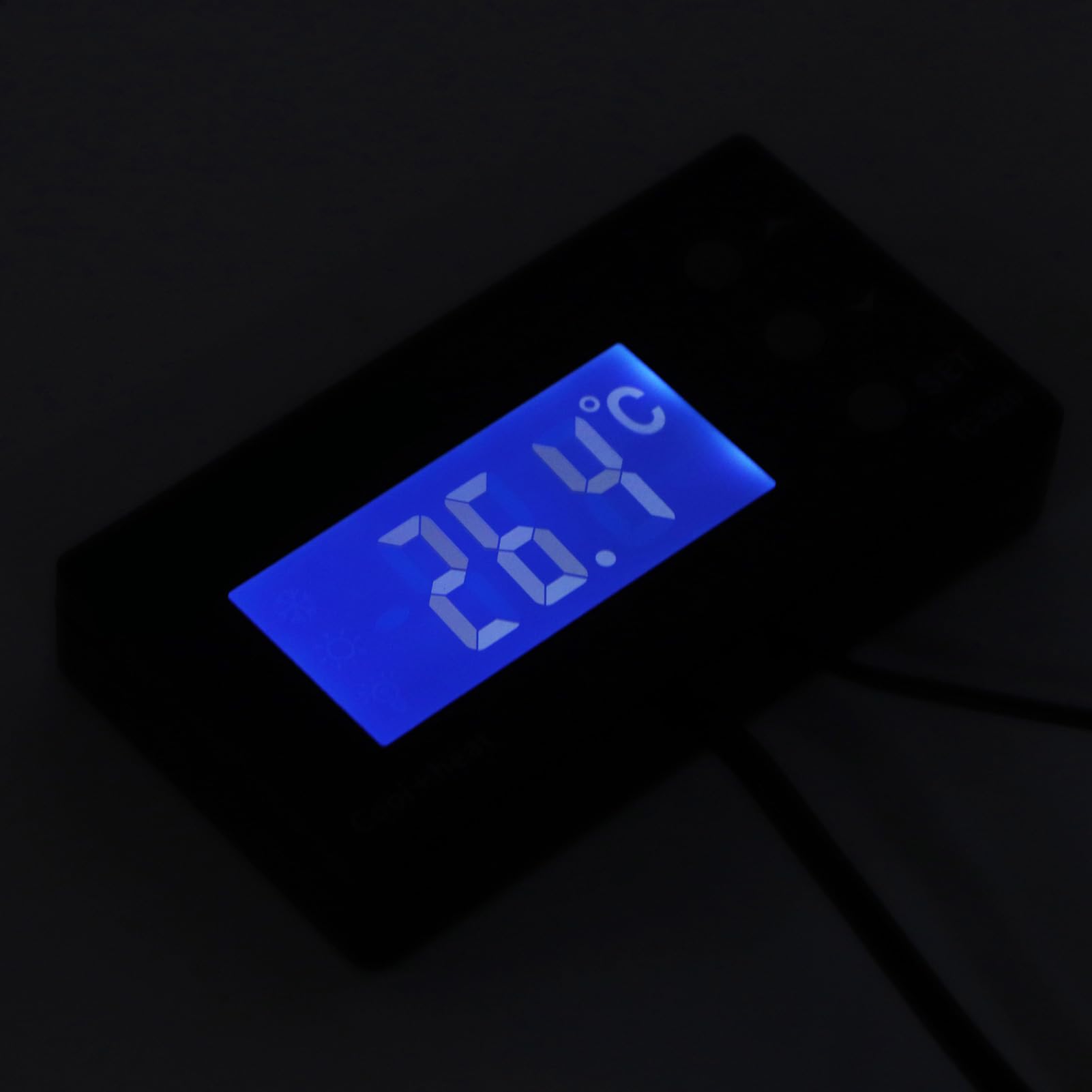 Controlador de Temperatura Digital Termostato Calefacción Precisa Relé de Enfriamiento Salida Función de Alarma Puntos de Ajuste Duales para Acuarios Incubadoras Granjas de