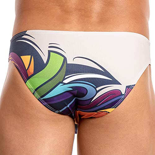Daniel Alexander Graffiti Bikini Underwear Soft Pouch Enhancing Printed Design Thong Underpants2