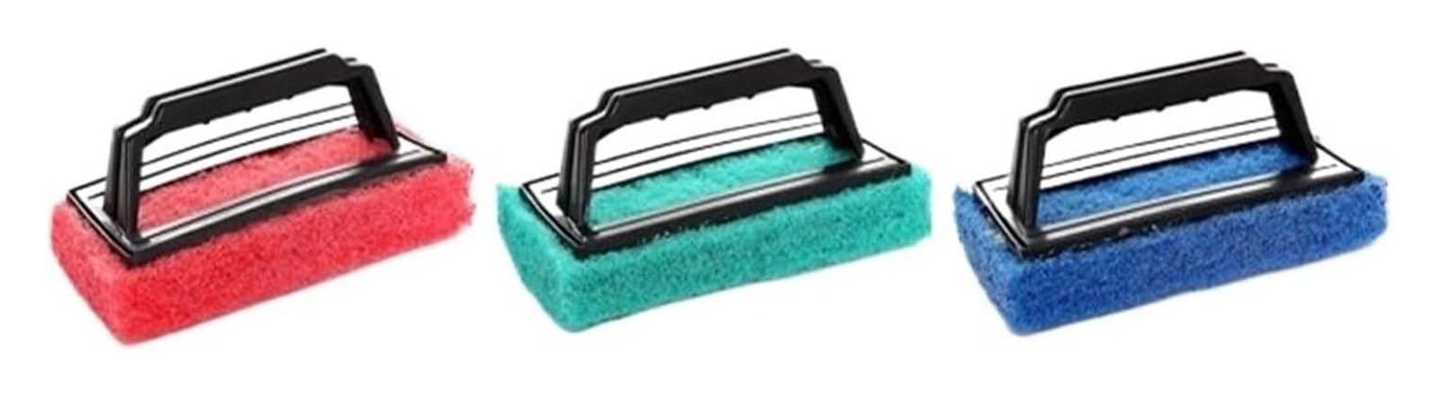 Dishwashing brush with handle 3 Pack Sponge Scrubber With Handle, Household Kitchen Sink Pot Brush, Cleaning Tools
