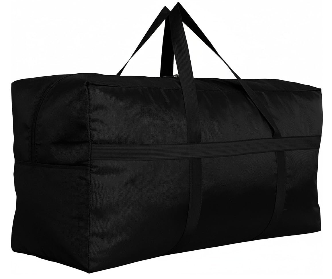Extra Large Storage Duffle Bag with Zippers and Handles, Big Foldable Duffle Bag for Travel