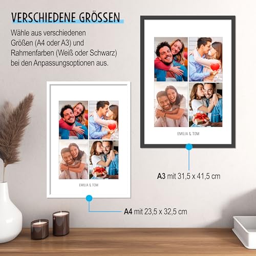OWLBOOK® Personalisierte Geschenke für Frauen Männer Valentinstags Geschenke für Ihn Sie Fotogeschenke mit eigenem Foto Partner Geschenke… – Ansicht 4