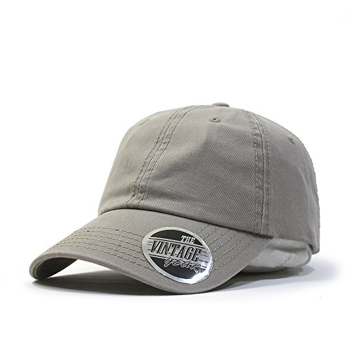 Image of Classic Washed Cotton Baseball Cap - Vintage Adjustable Dad Hat, Curved Bill for Men Women, Outdoor Everyday Wear