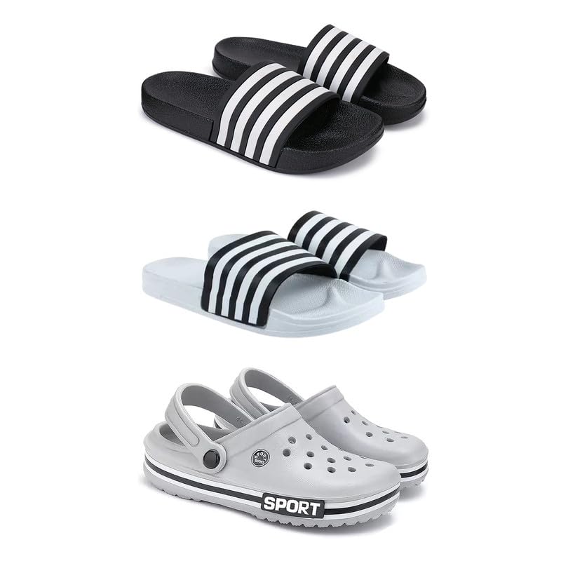 Lightweight Classic Slider || Sandals with Clogs for Men-Combo-COMBO(3)-3024-3026-3016-10 -P2-picture-31